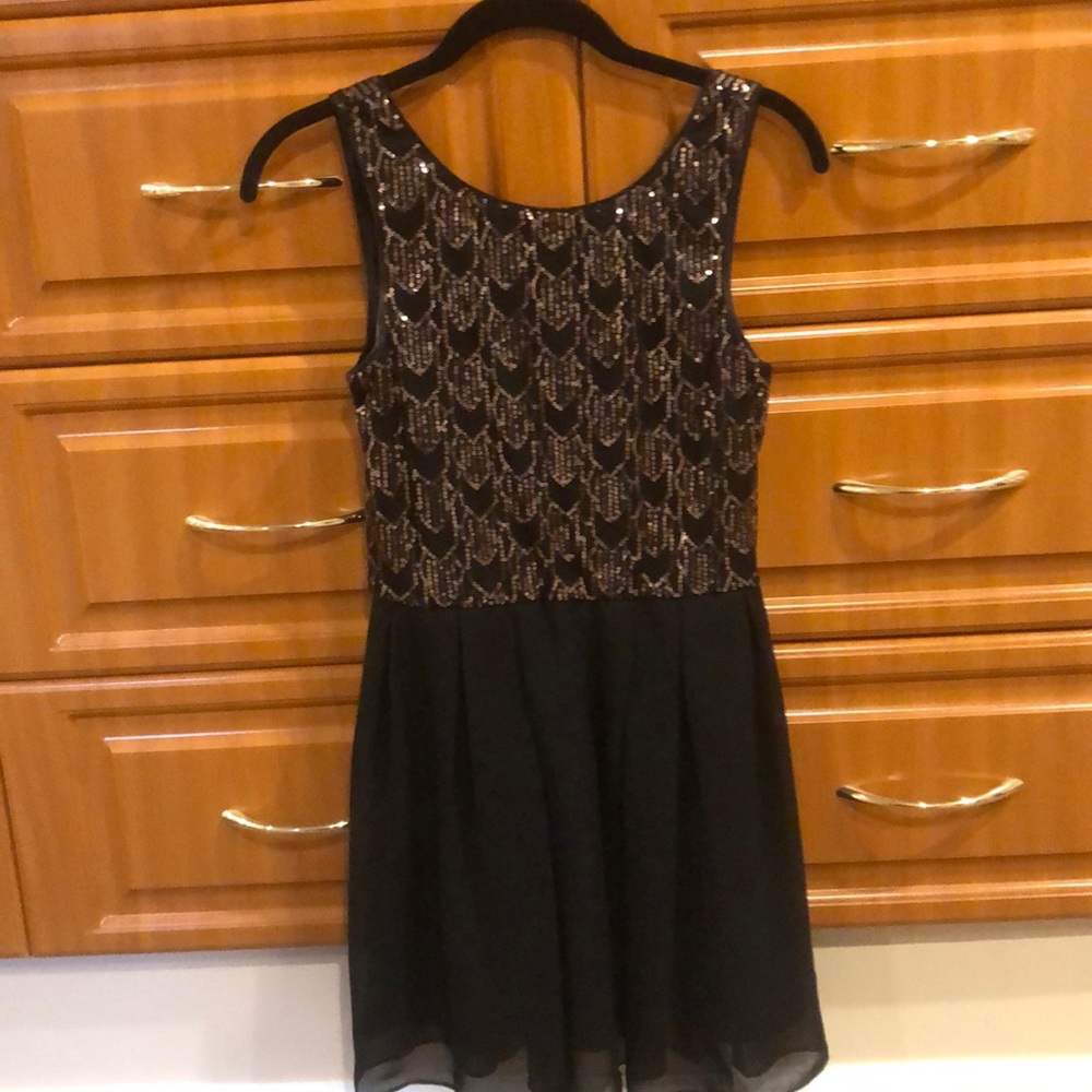Sequin flow dress